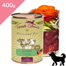 画像をギャラリービューアに読み込む, 正規品【犬用】TerraCanis テラカニス クラシック ビーフ玄米入り ドッグ ドッグフード ウェットフード コンプリート食(TerraCanis Classic Beef Courgette Carrot BrownRice Wetfood)
