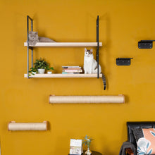 画像をギャラリービューアに読み込む, 【猫用】キャットステップ・ウォールシェルフ MYZOO-AVENUE(オーク)