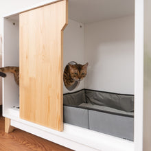 画像をギャラリービューアに読み込む, 【猫用】トイレ収納ボックス(トイレ付) MYZOO-OMEGA SLIDE