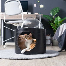 画像をギャラリービューアに読み込む, 【猫用(小型犬)】ベッド MYZOO-宇宙船GAMMA(ブラック)