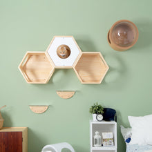 画像をギャラリービューアに読み込む, 【猫用】キャットステップ MYZOO-六角ハウス(無地)