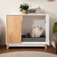 画像をギャラリービューアに読み込む, 【猫用】トイレ収納ボックス(トイレ付) MYZOO-OMEGA SLIDE