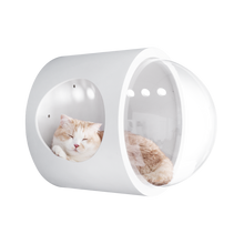 画像をギャラリービューアに読み込む, 【猫用(小型犬)】ベッド MYZOO-宇宙船GAMMA(ホワイト)