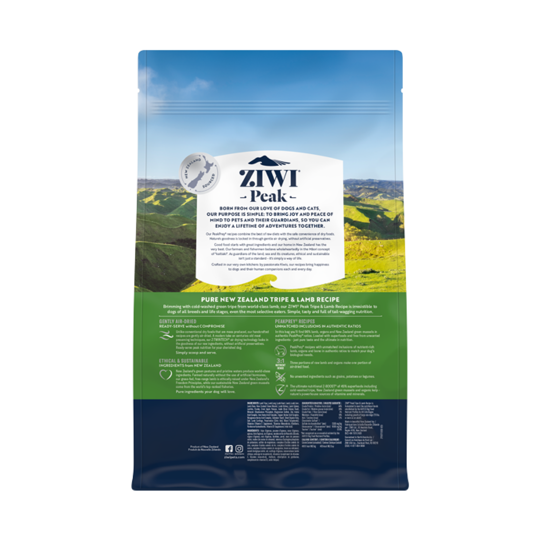 犬用】ZIWI エアドライ・ドッグフード トライプ&ラム(羊肉&胃 犬用】ZIWI エアドライ・ドッグフード トライプ&ラム(羊肉&胃
