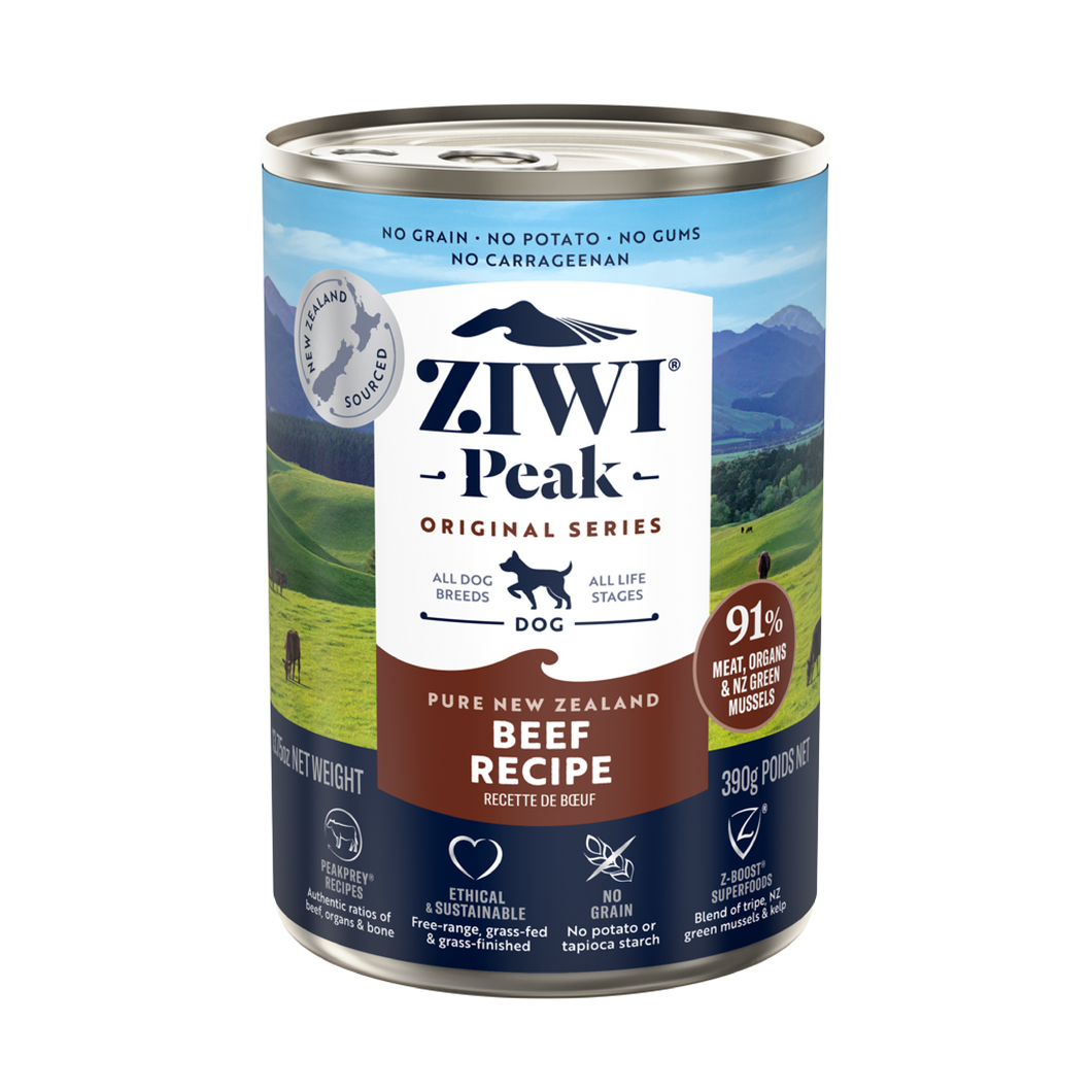 【犬用】ZIWI ドッグ缶 グラスフェッドビーフ（牛肉） 12缶セット