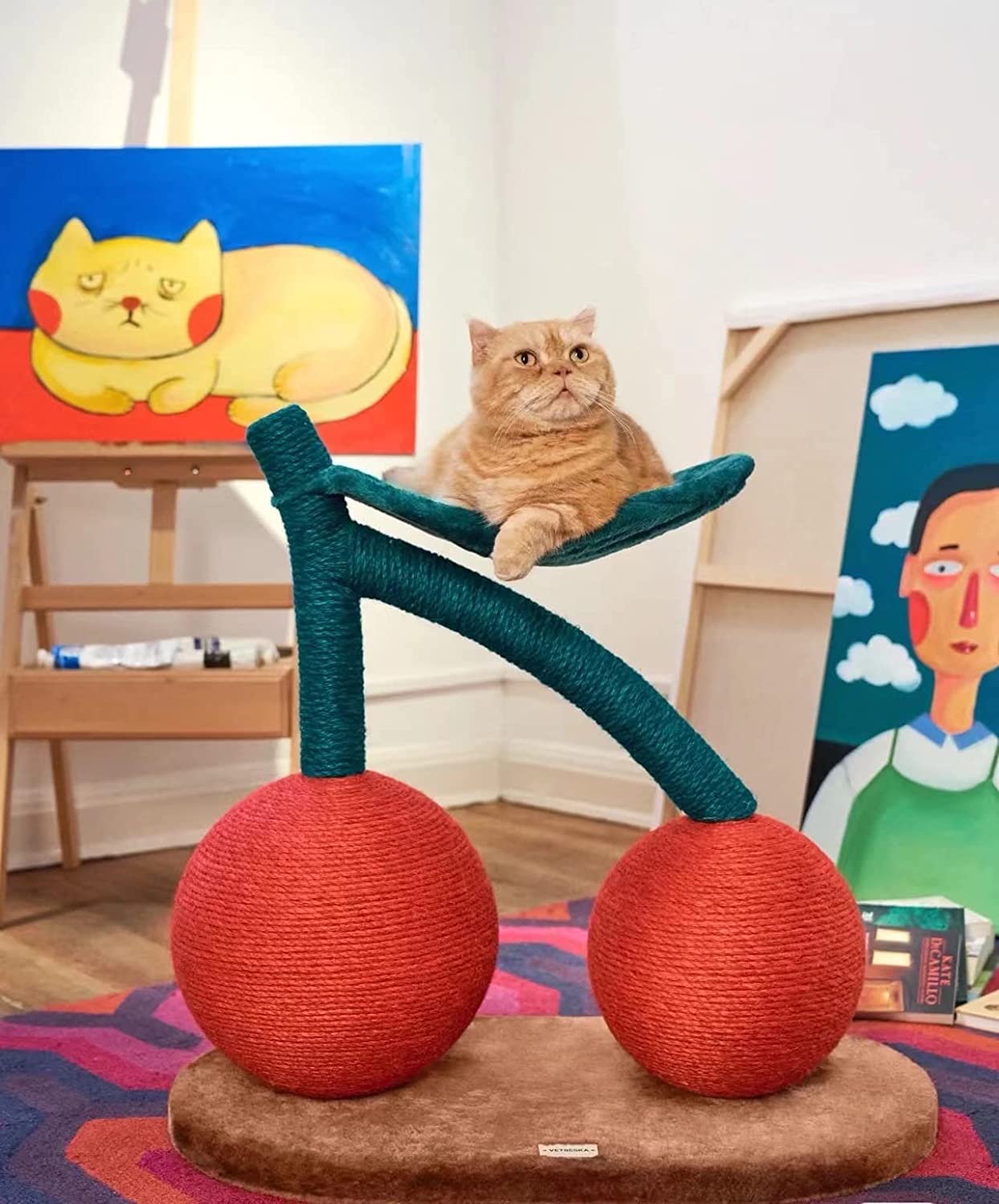 VETRESKA チェリー型 猫用爪とぎ 楽天市場】【早い者勝ち 再入荷数わずか】VETRESKA【公式