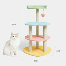 画像をギャラリービューアに読み込む, 【猫用】VETRESKA（ベトレスカ） 猫家具 キャットタワー / ハート型
